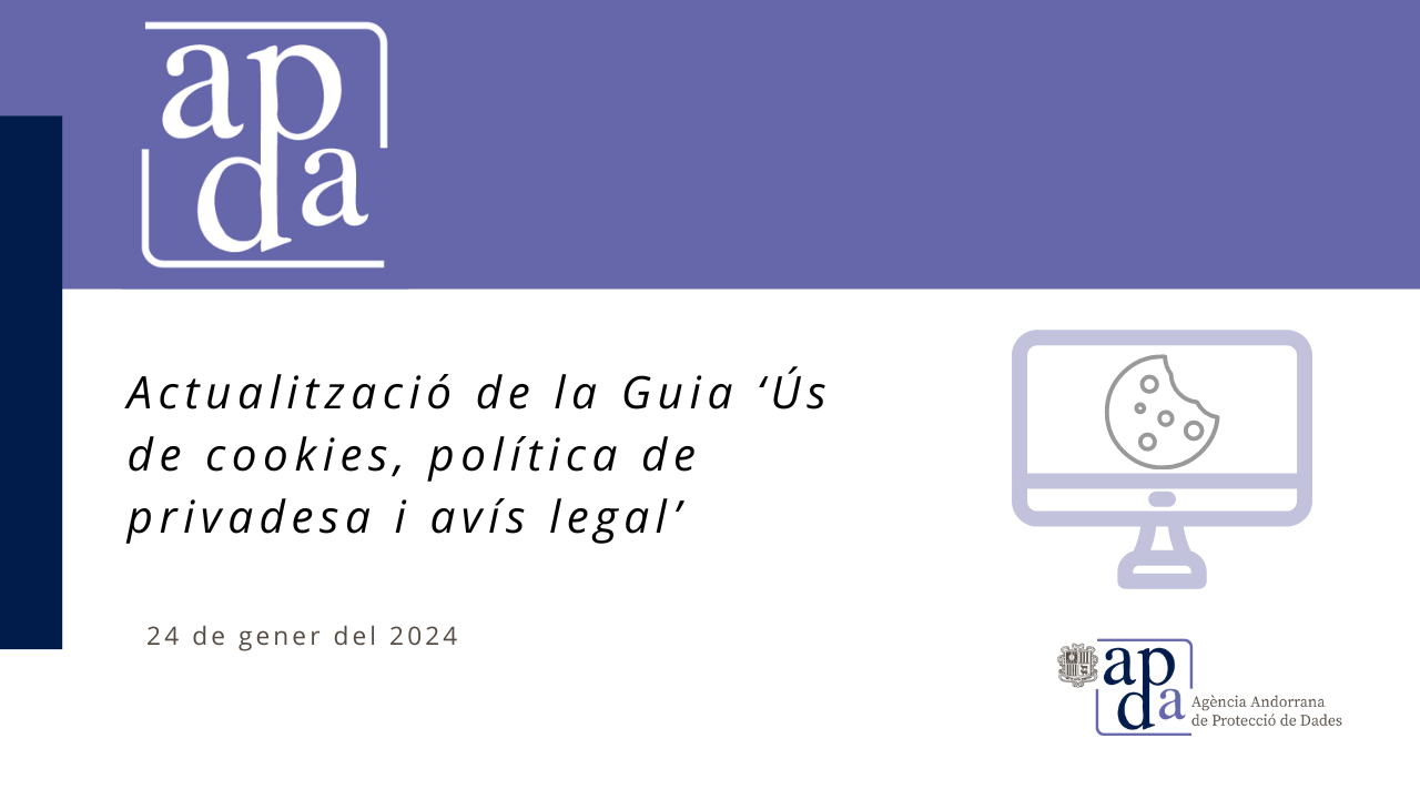 Actualització de la Guia ‘Ús de cookies, política de privadesa i avís legal’